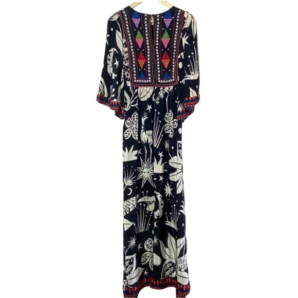 NWT Farm Rio Cerrado Sky Embroidered Maxi Dress - Picture 5 of 15